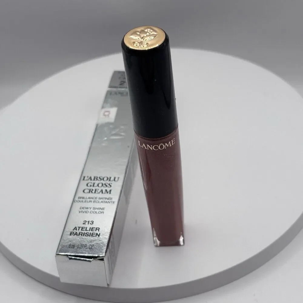 LANCOME L'ABSOLU GLOSS CREAM Shine Lip Color 213 Atelier Parisie 0.27oz/8ml NIB